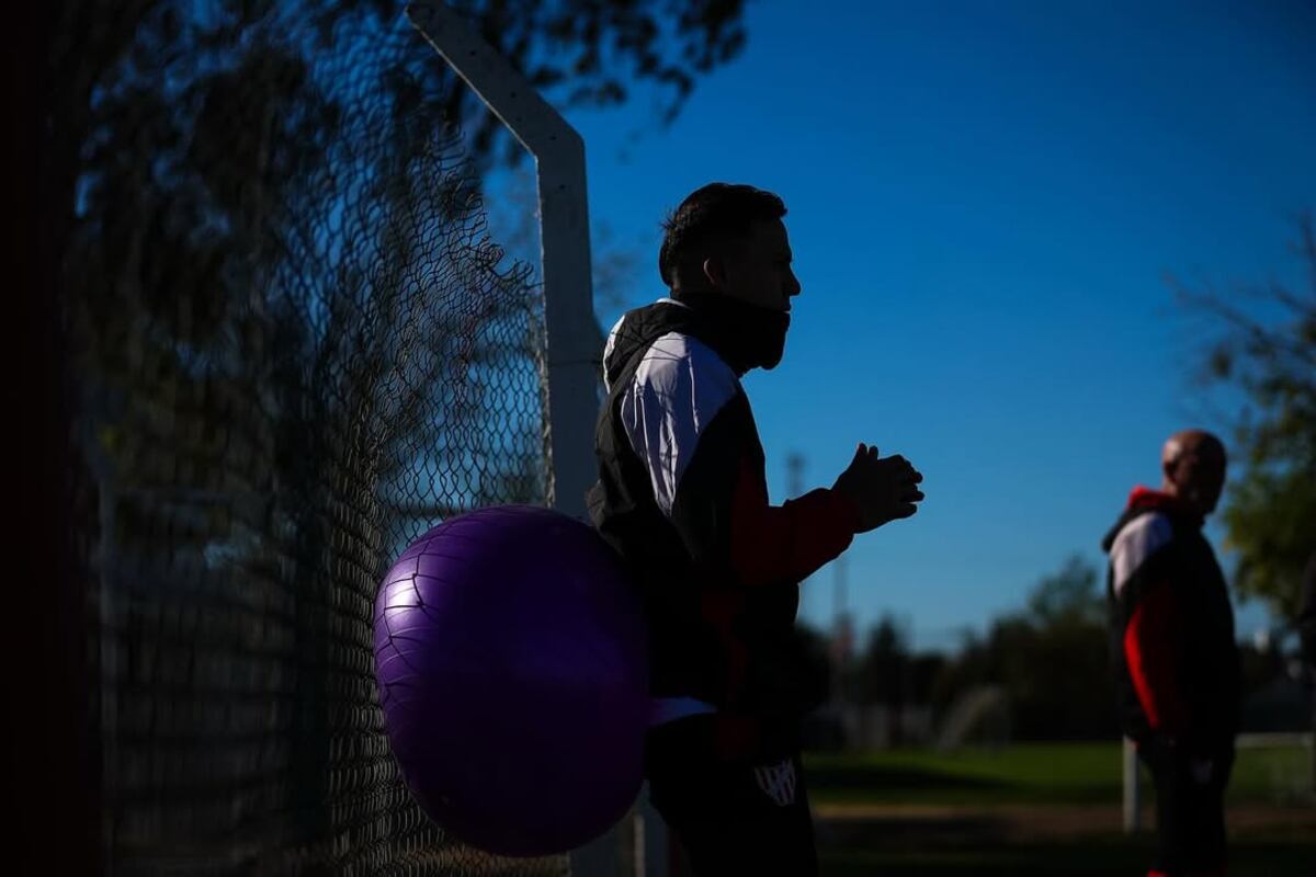 Facundo Suárez y su recuperación en Instituto de la rotura de ligamentos. (Prensa IACC).