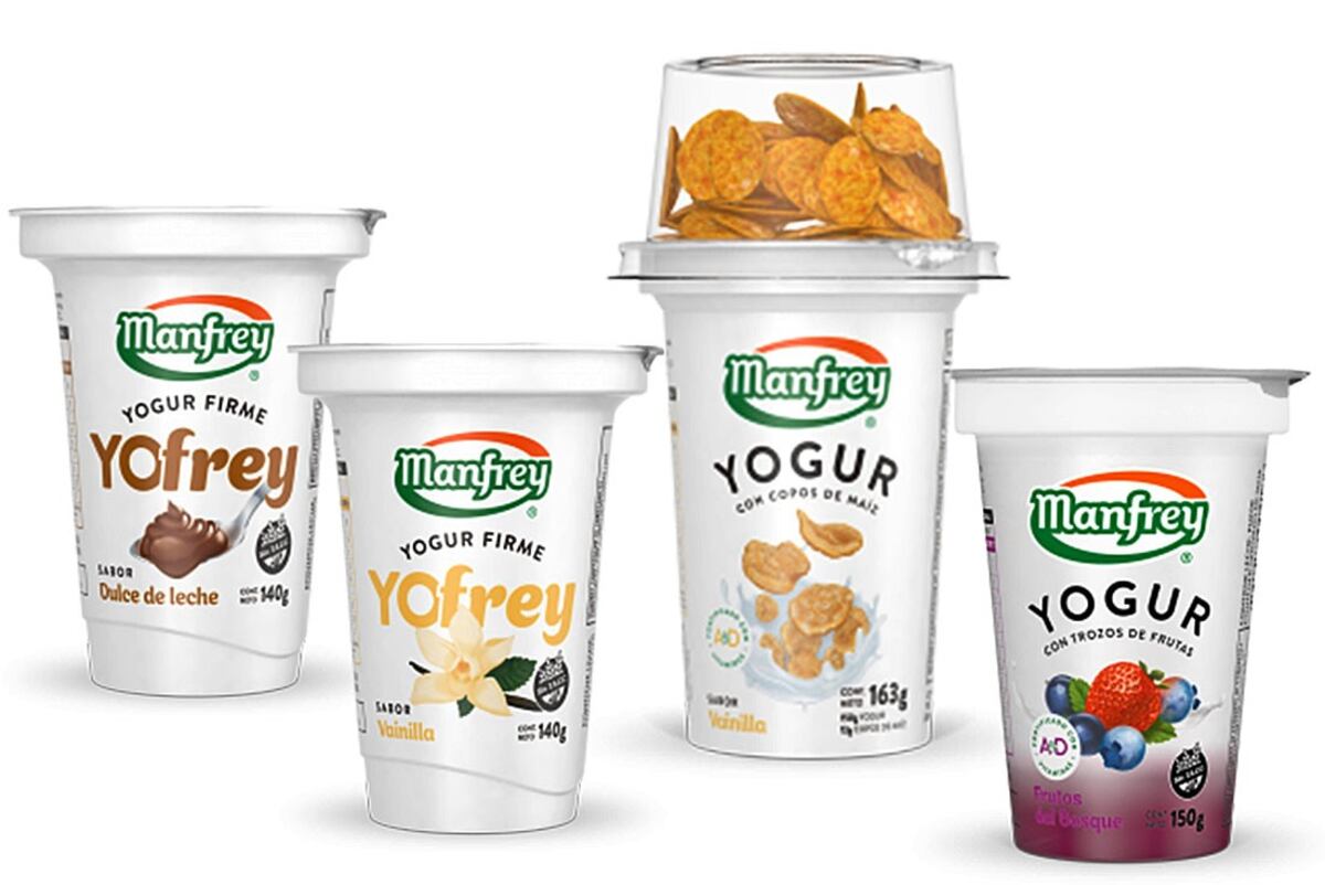 Yogures Manfrey, una opción saludable y nutritiva. (Foto: Manfrey)