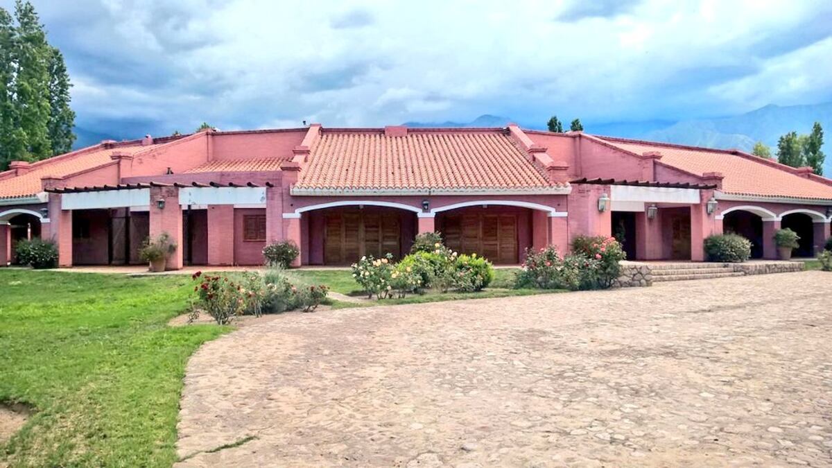 La mansión La Rosadita, que se construyó Carlos Menem en Anillaco, La Rioja.
