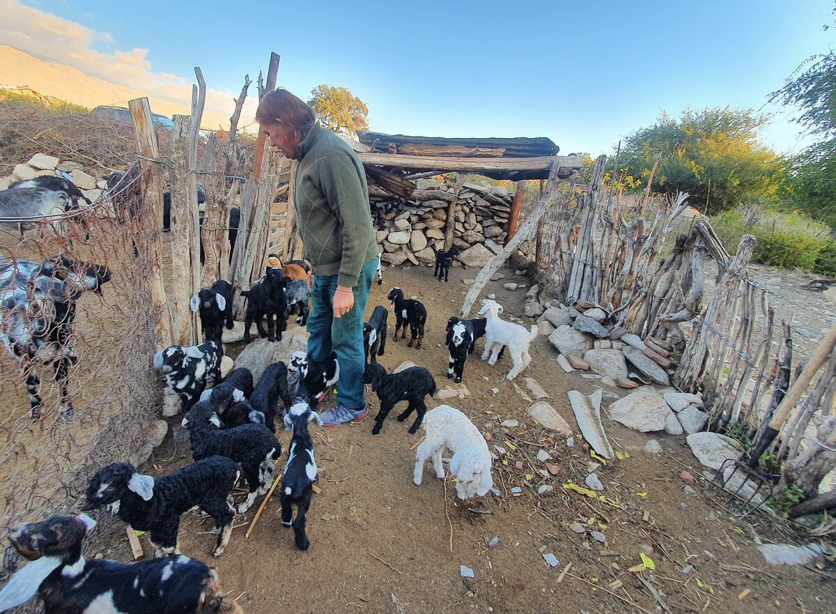 Villegas en su puesto rural cerca de San Javier. (La Voz)