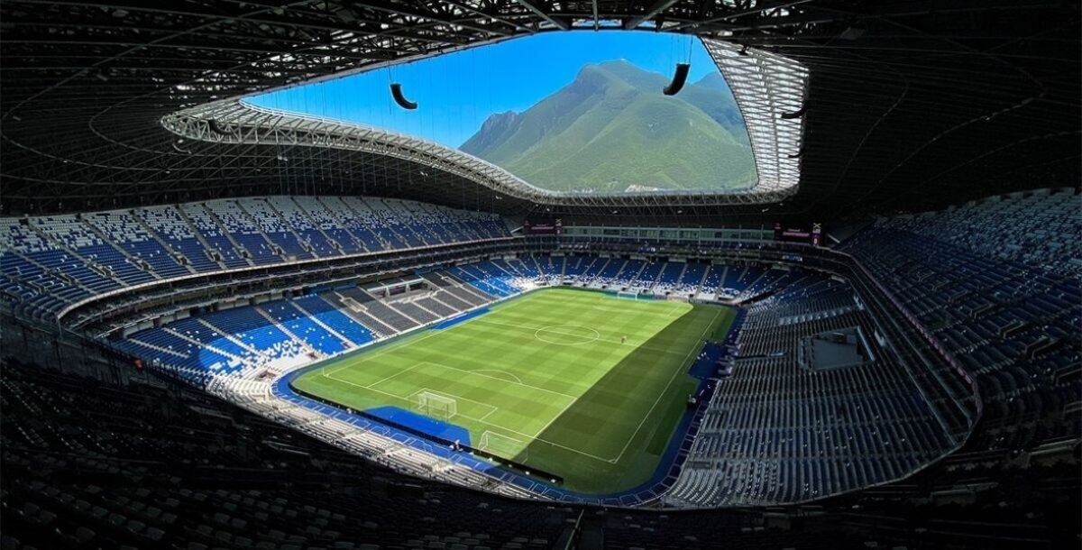 El interior del estadio BBVA de Monterrey.