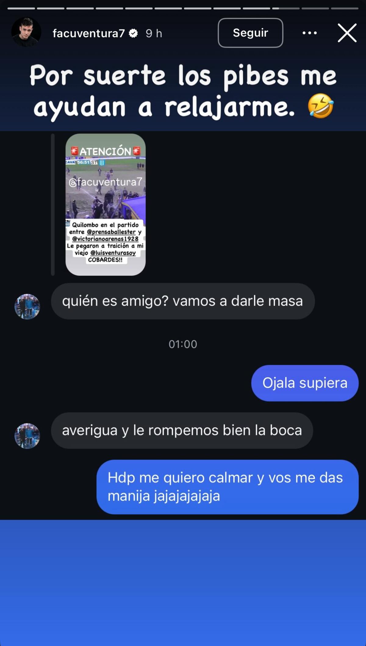 Facundo Ventura, indignado por lo que le hicieron a su padre Luis (Captura de pantalla)