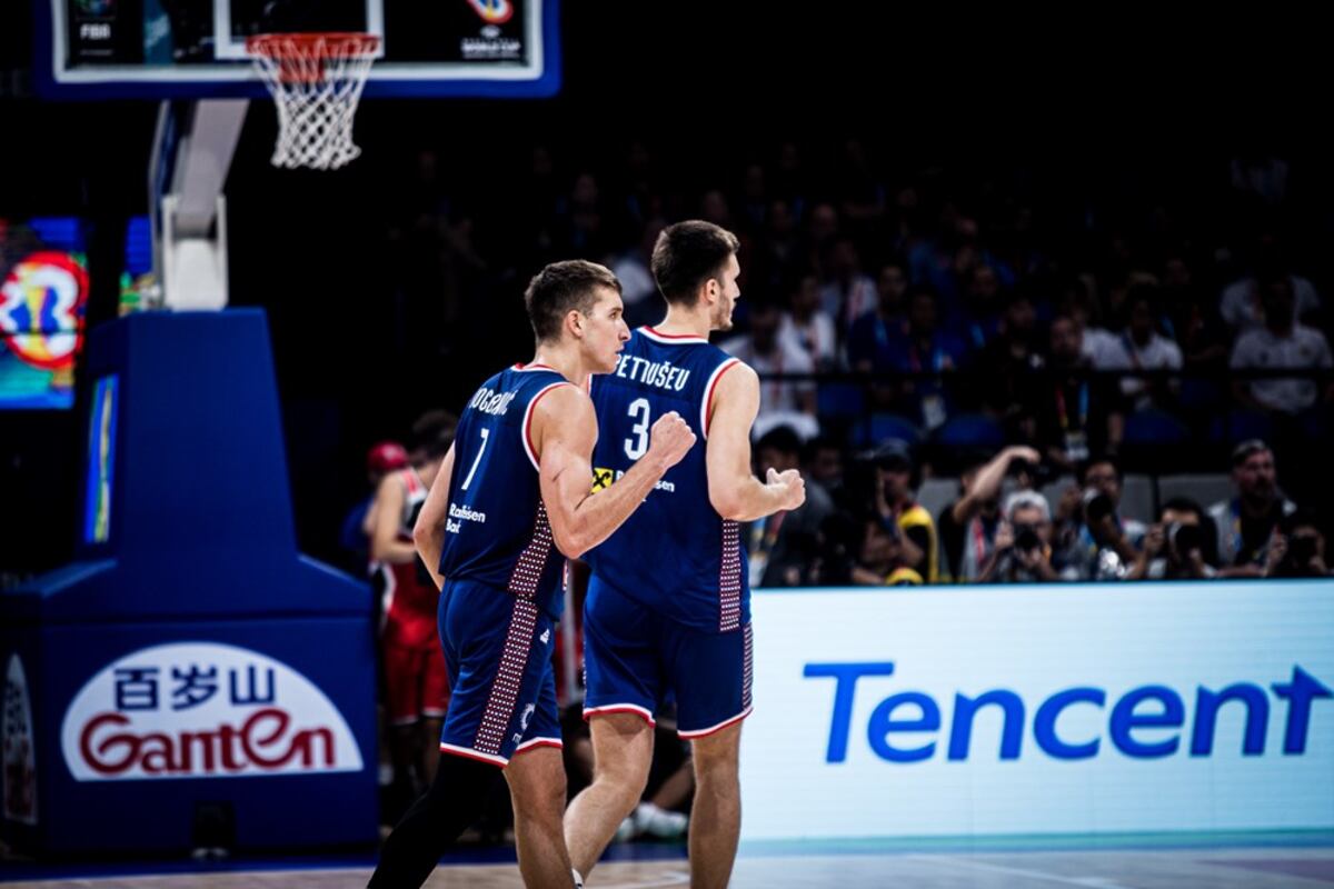 Bogdan Bogdanovic integró el Quinteto Ideal pero no le alcanzó a Serbia para vencer a Alemania en el final del Mundial. (Fiba)