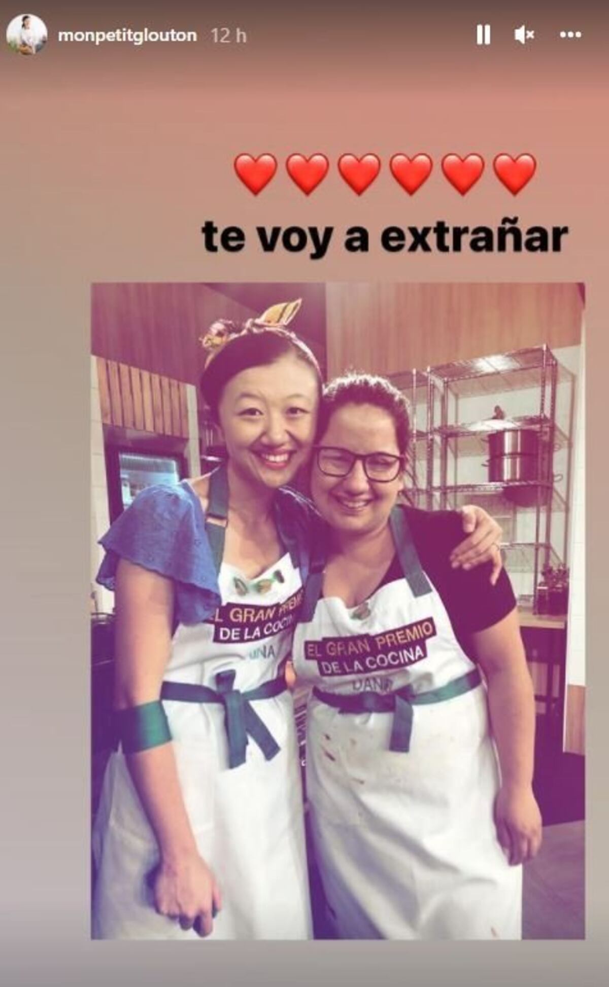 Karina Gao despidió a Daniela "Chili" Fernández en su cuenta de Instagram.