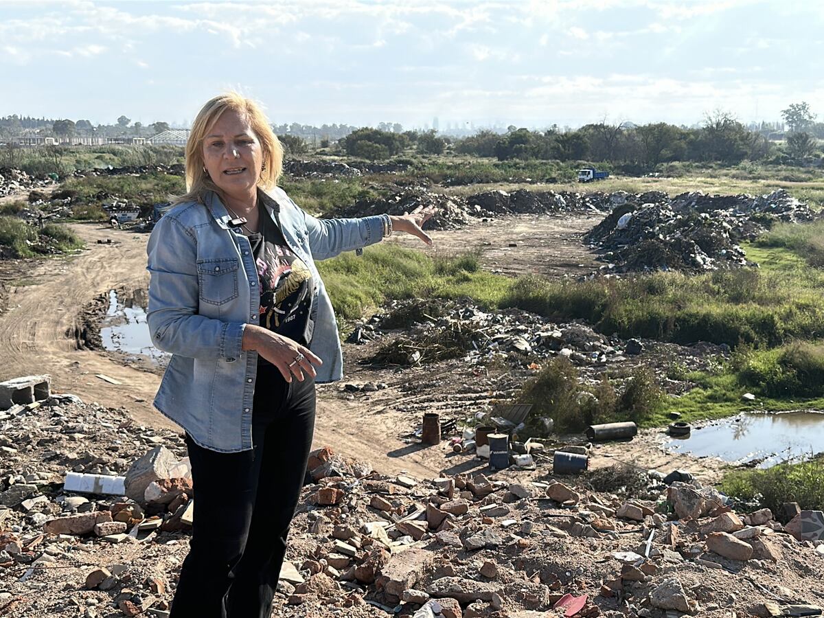 La concejala Elisa Caffaratti denunció la presencia de basurales a cielo abierto en la zona este de la ciudad de Córdoba (Relevamiento Elisa Caffaratti).