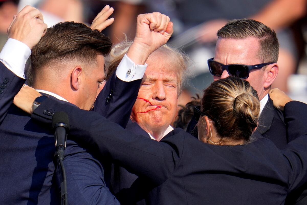 Atentaron contra Donald Trump en Pensilvania, Estados Unidos. (AP / Gene J. Puskar)