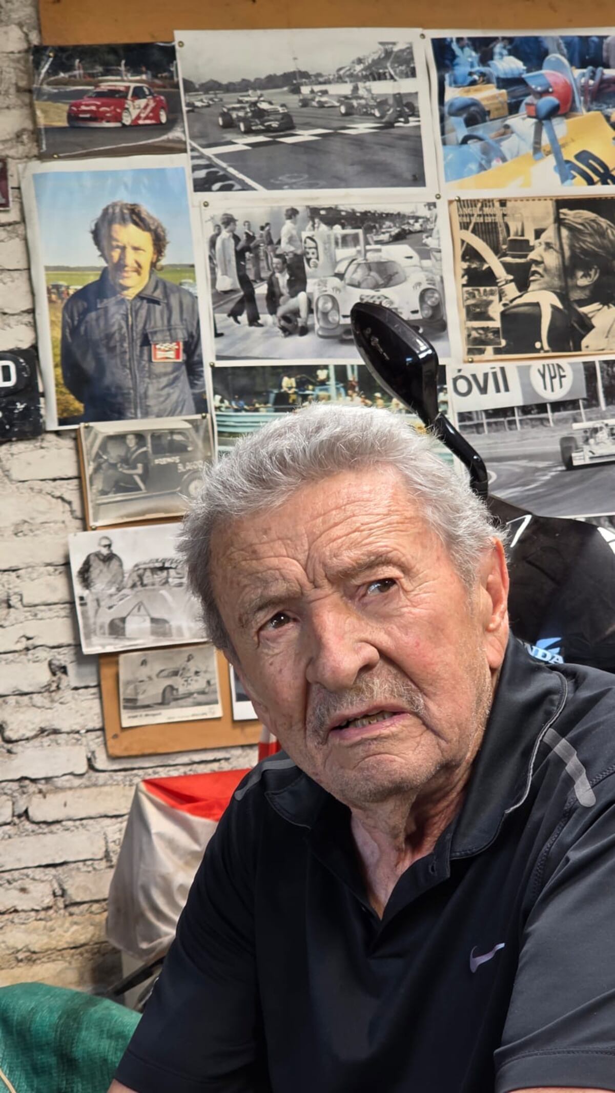 Ángel Rubén Monguzzi figura en el Libro Guinness de los Récords por su trayectoria excepcional: seis décadas compitiendo en automovilismo y golf. (Gentileza Luis Tortolo)