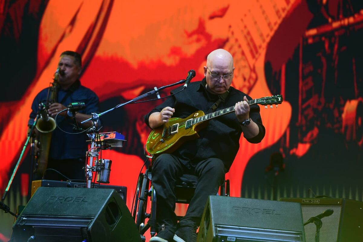 La banda Os Paralamas en Festival Bum Bum 2025 en el Predio del Estadio Mario A kempes, Cba. Arg. (José Gabriel Hernández /La Voz)