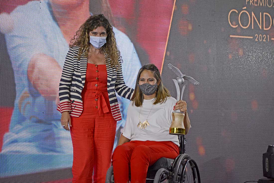 Verónica Blanco (Cóndor de Plata 2021 Deportista femenina en deporte adaptado).