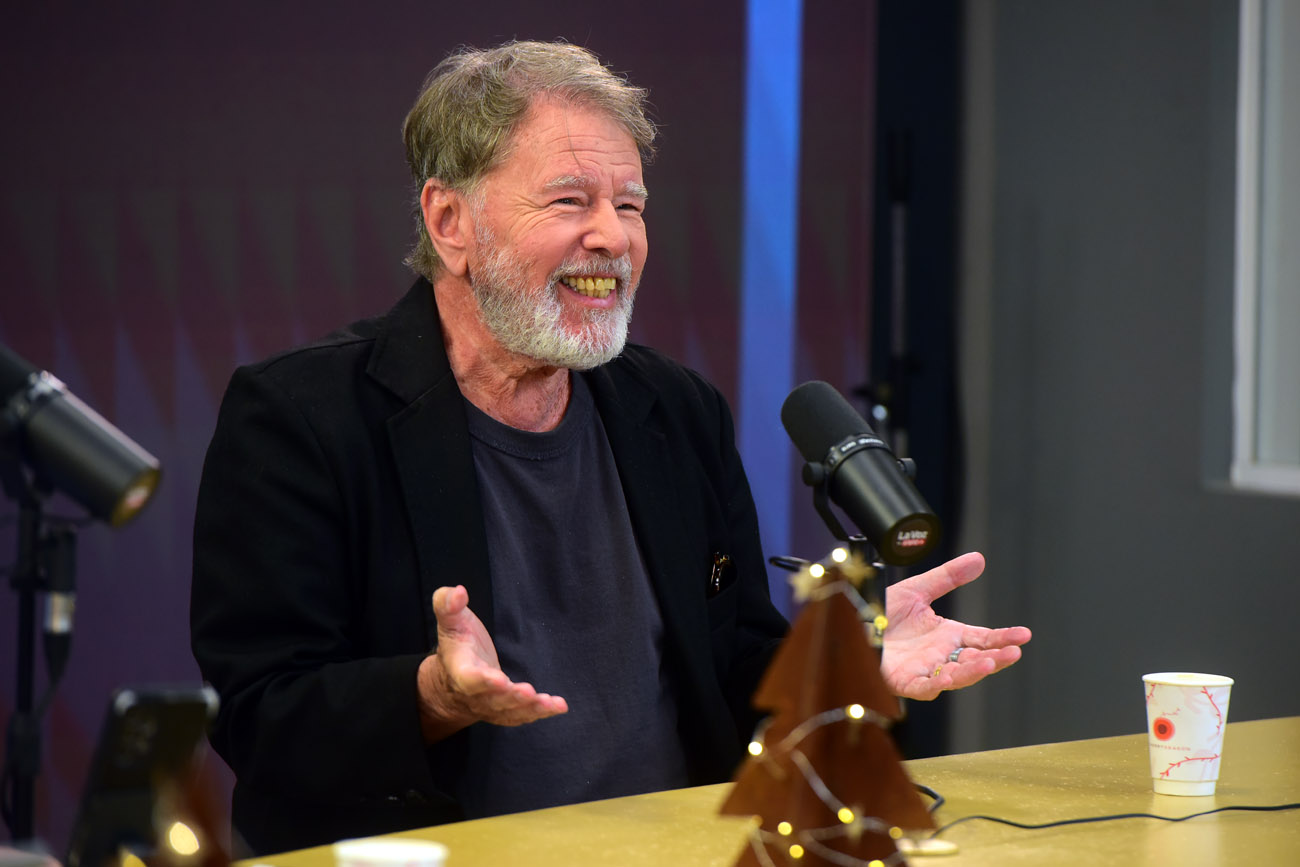 El actor Mario Pasik en la mañana del Streaming de La Voz en vivo. (Nicolás Bravo / La Voz)