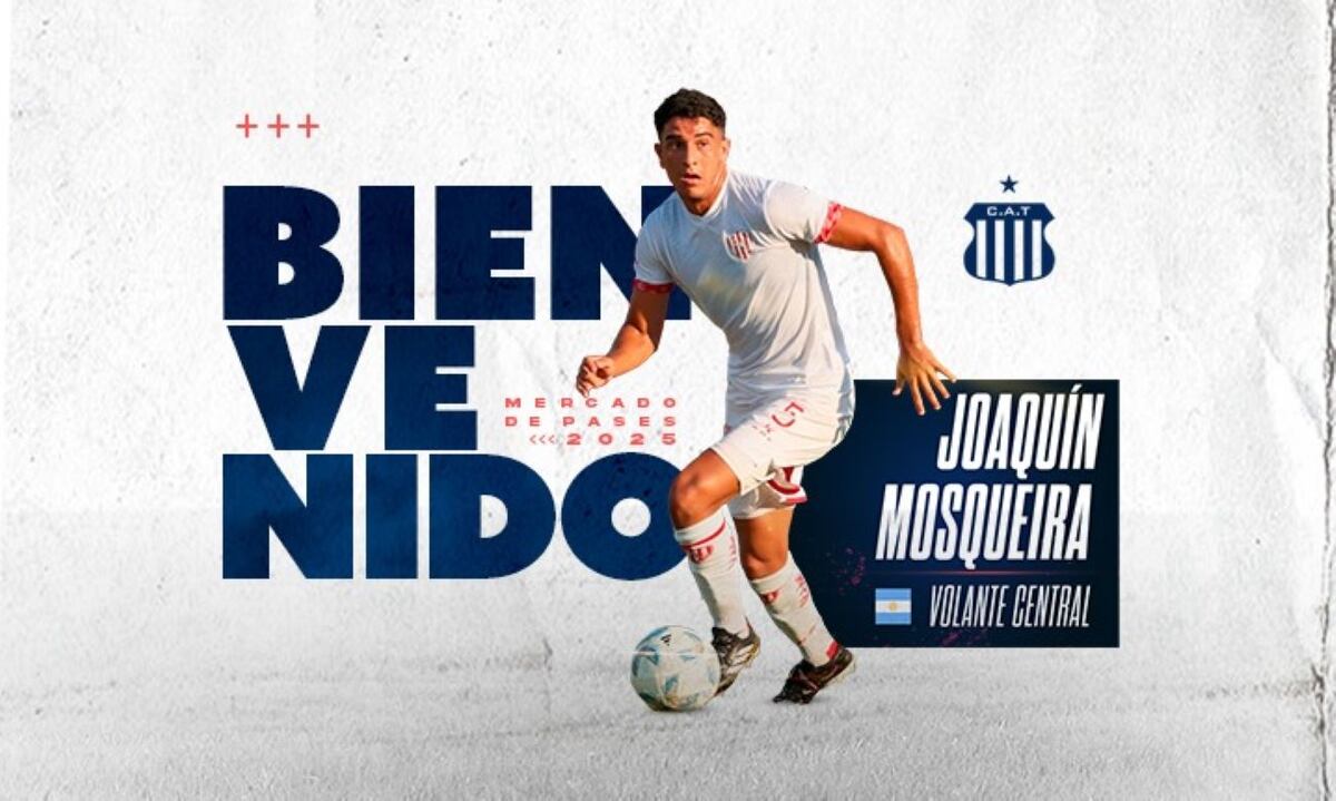 Talleres hizo oficial la contratación del volante Joaquín Mosqueira, quien llega proveniente de Unión de Santa Fe. (Prensa Talleres)