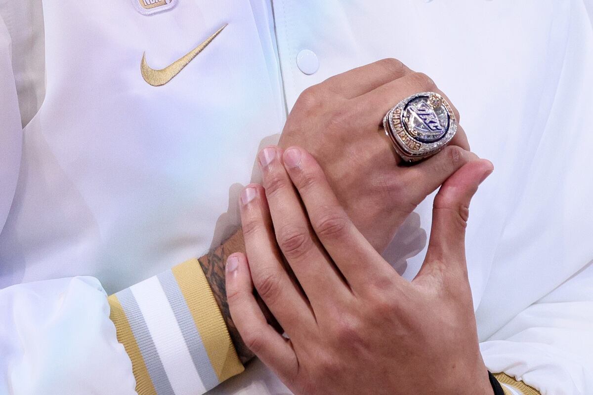 Se abrió la temporada 2025/2026 de la NBA y los Thunder recibieron los anillos de campeón. (AP)