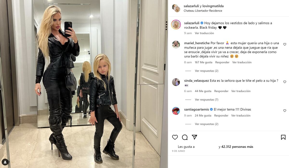 Luciana Salazar y su hija Matilda (Captura de pantalla)