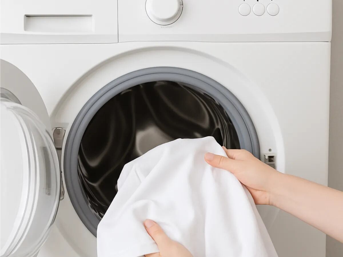 Cómo lavar la ropa blanca en el lavarropas y evitar que se ponga amarilla