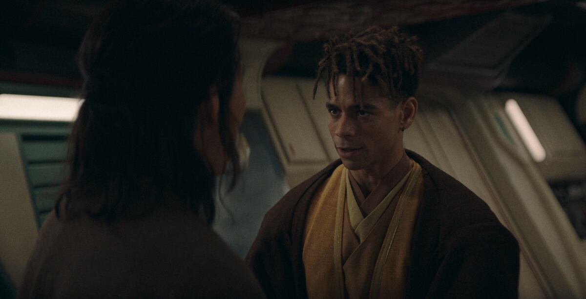 Charlie Barnett como el jedi Yord Fandar en The Acolyte (Foto: Gentileza Disney+)