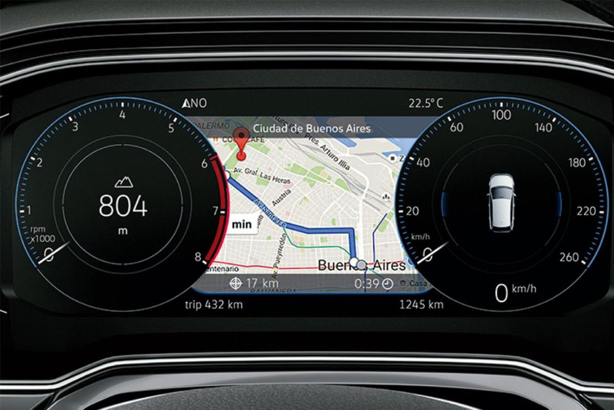 Tablero de instrumentos Active info Display, Volkswagen Virtus. / Mundo Maipú