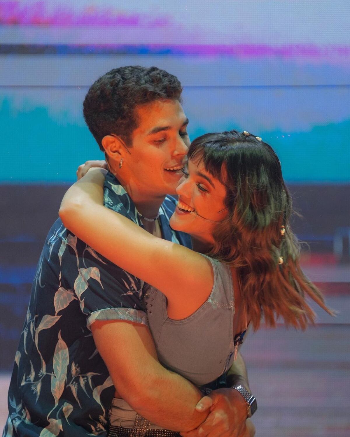 Malena Ratner y El Purre son Sophie y Sky en "Mamma Mia!". (Instagram oficial de la obra)