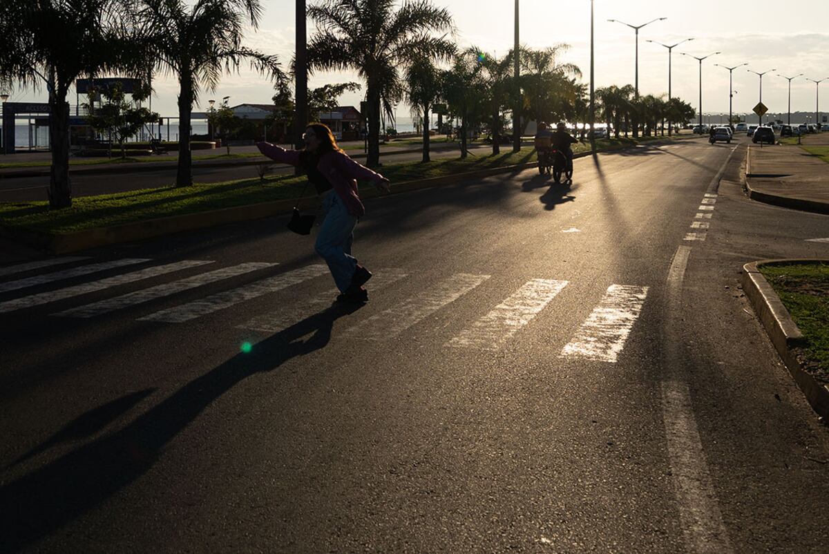 La extensa costanera de Encarnación, en Paraguay. (Foto: Daniel Santos)