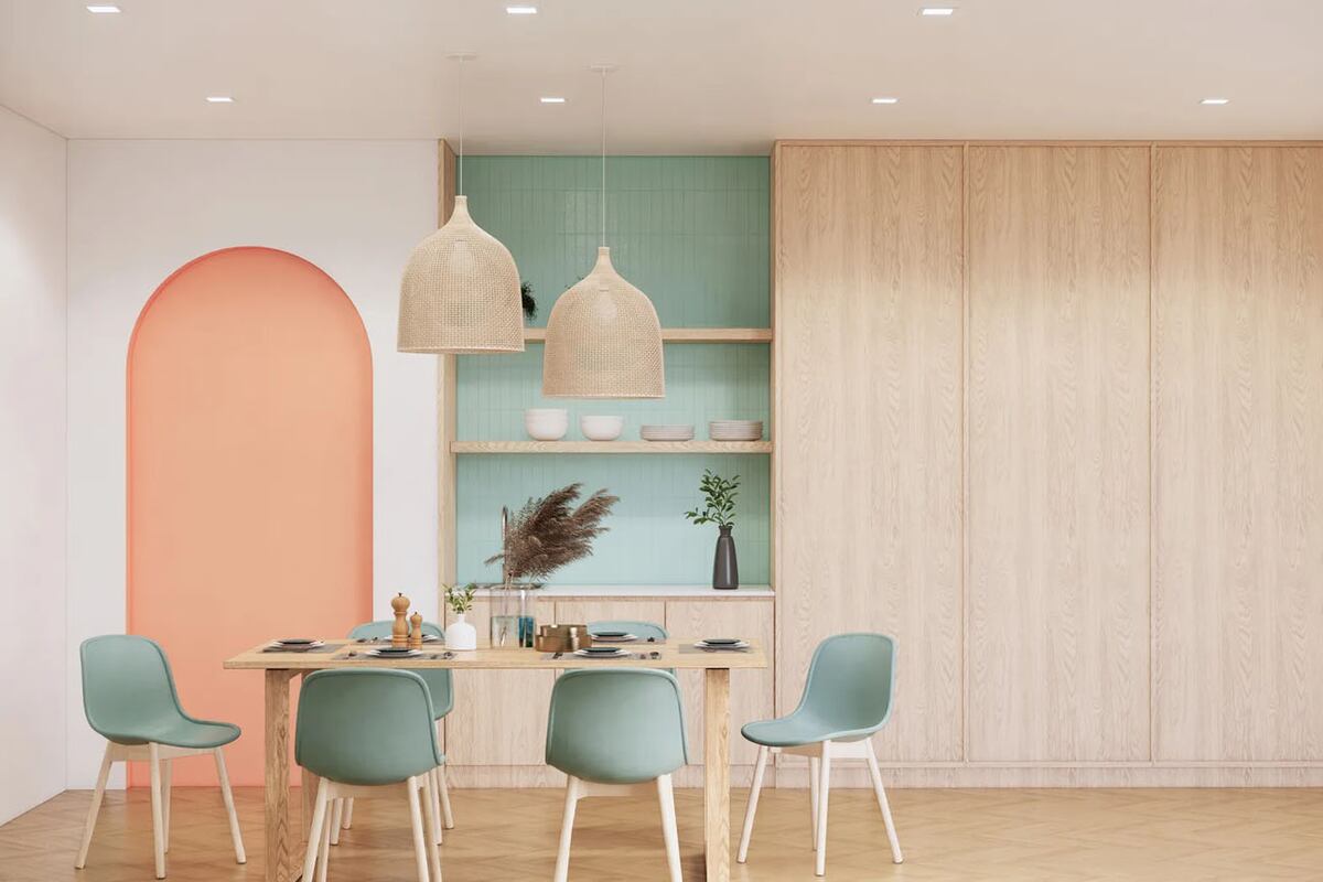El minimalismo continuará siendo una influencia importante en el diseño de interiores, pero con un giro en el uso del color.