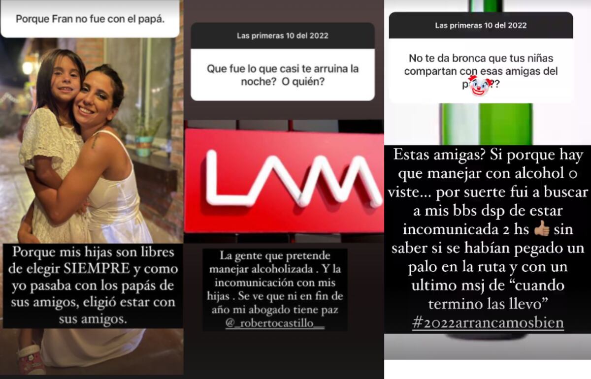 Las historias de Cinthia Fernández. (Captura Instagram)