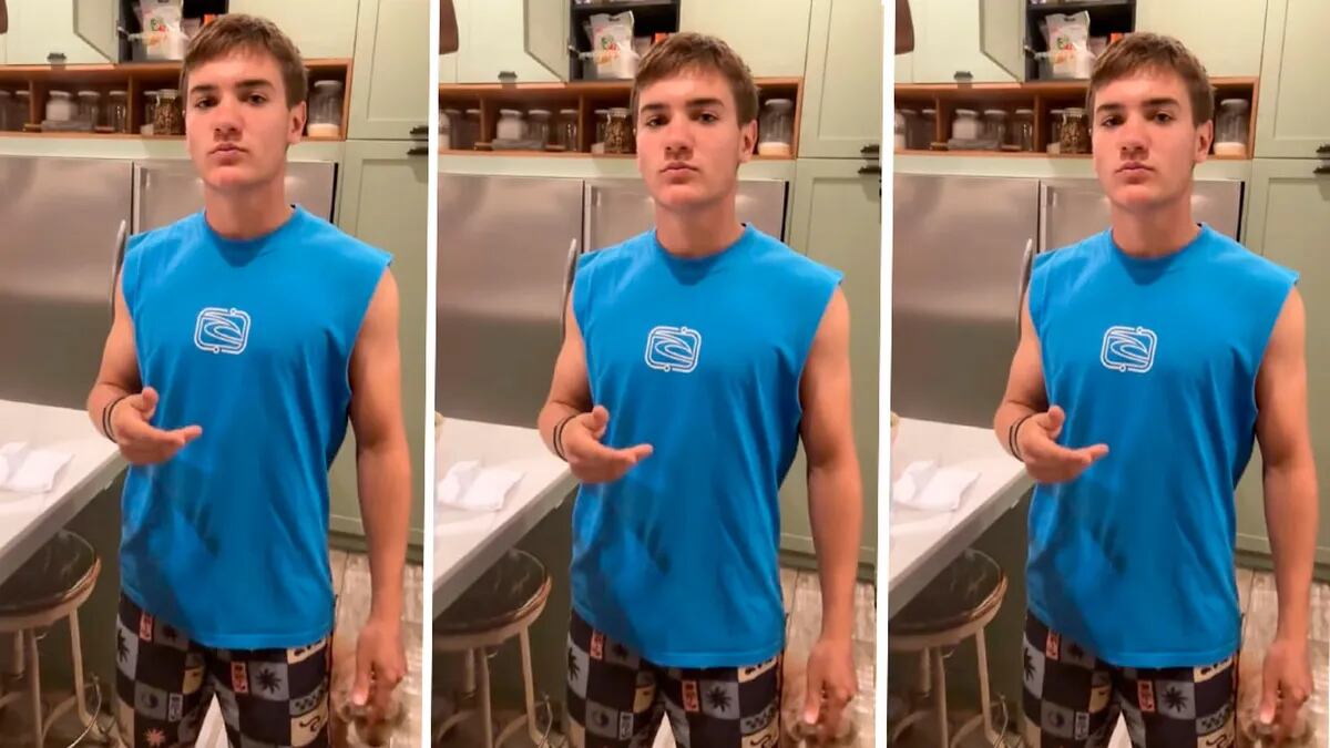 El hijo de 18 años bajo perfil de Maru Botana.