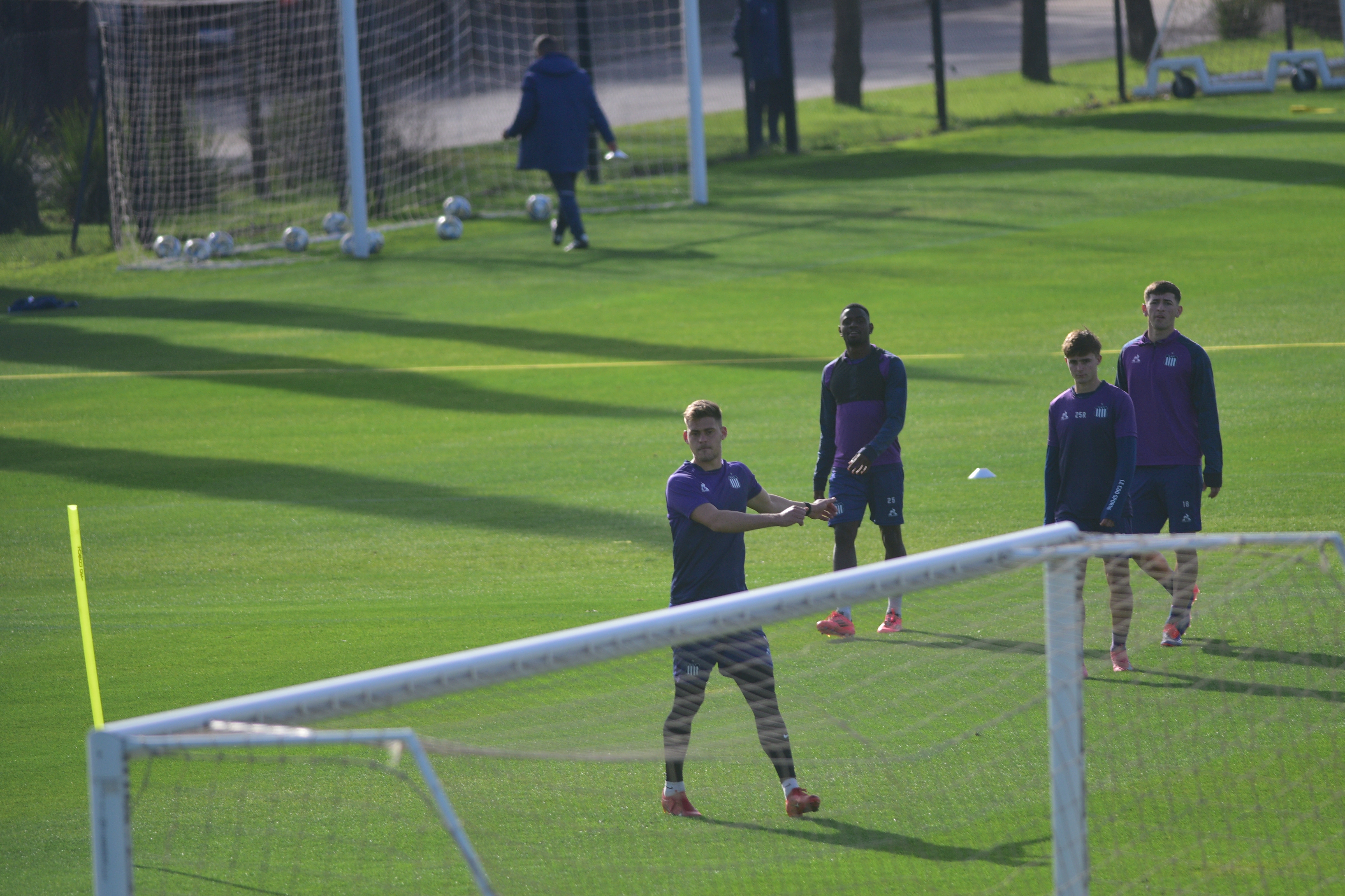 Federico Girotti en el entrenamiento de Talleres en el Card. (Pedro Castillo / La Voz)