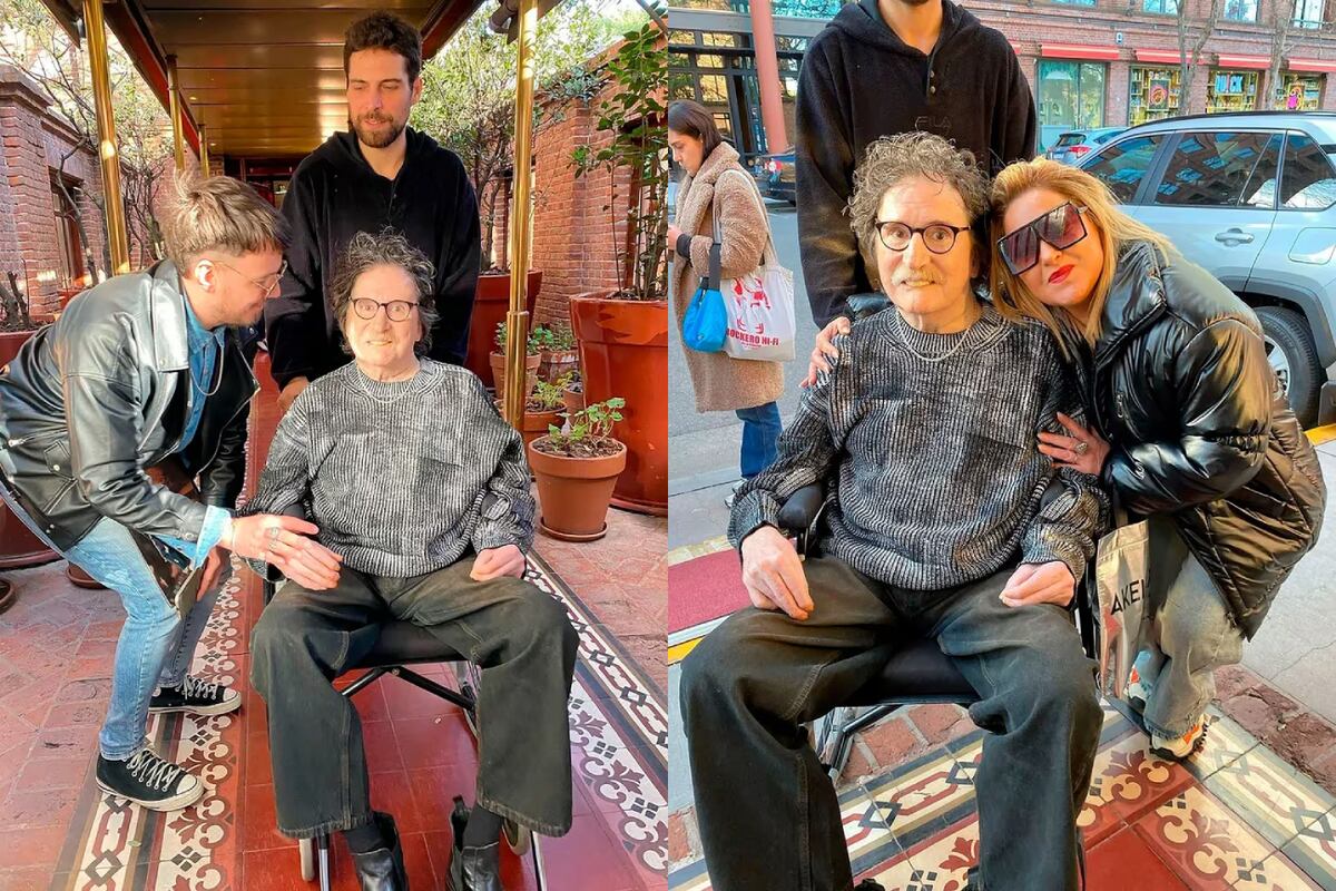 Charly García se sacó fotos con sus fans. (Instagram)