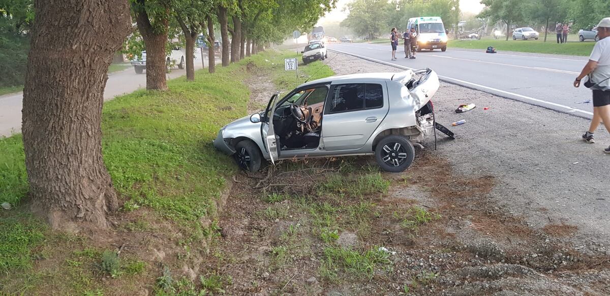 Choque en Anisacate. Un motociclista de 29 años resultó gravemente herido. (Foto / La Voz)