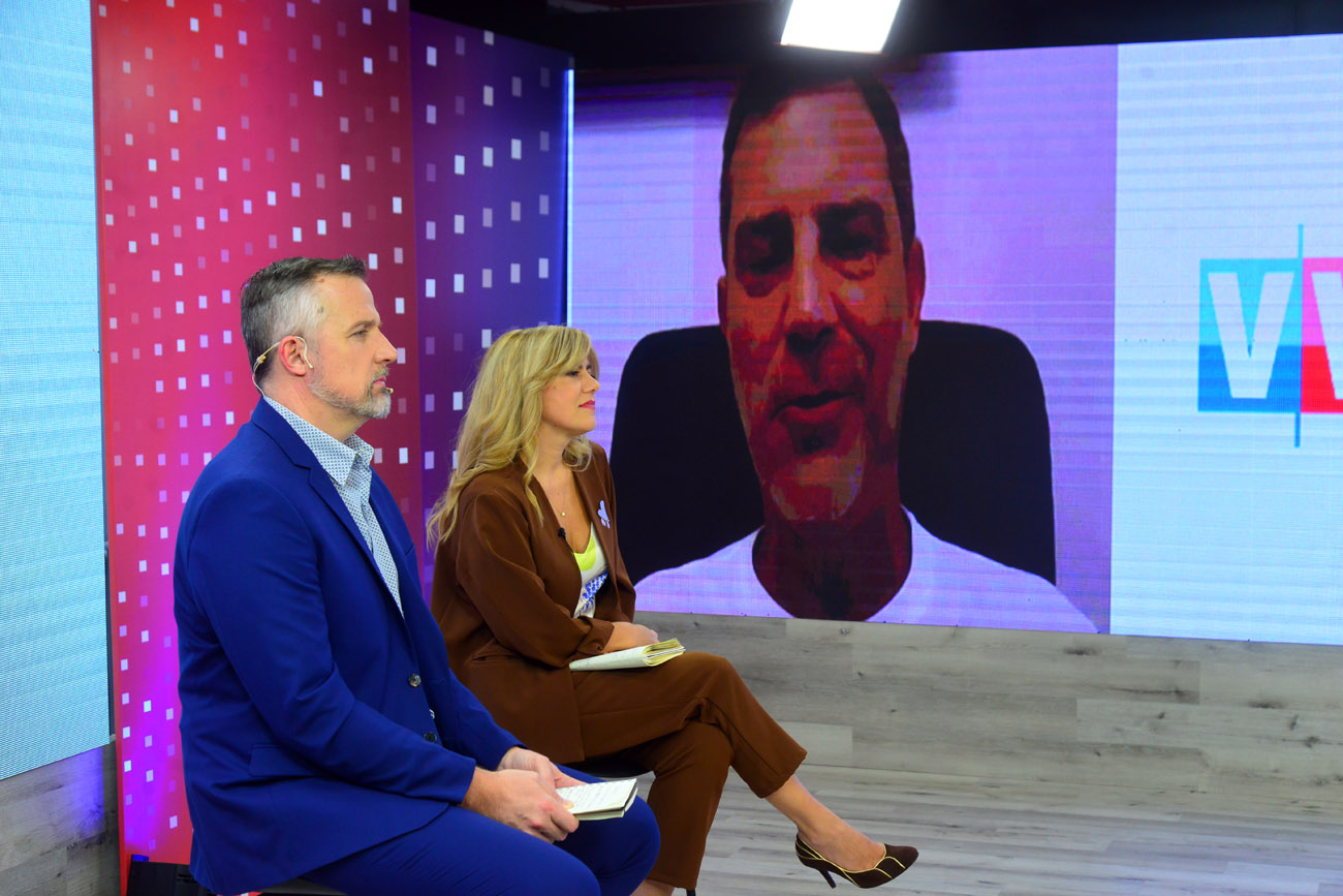 Andrés Malamud, analista político, en el programa Voz y Voto. (Nicolás Bravo / La Voz)
