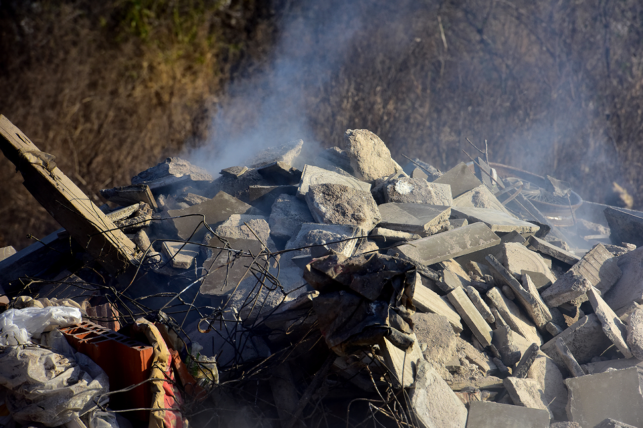 Basural a cielo abierto detras del Aeropuerto. (José Gabriel Hernández/La Voz)