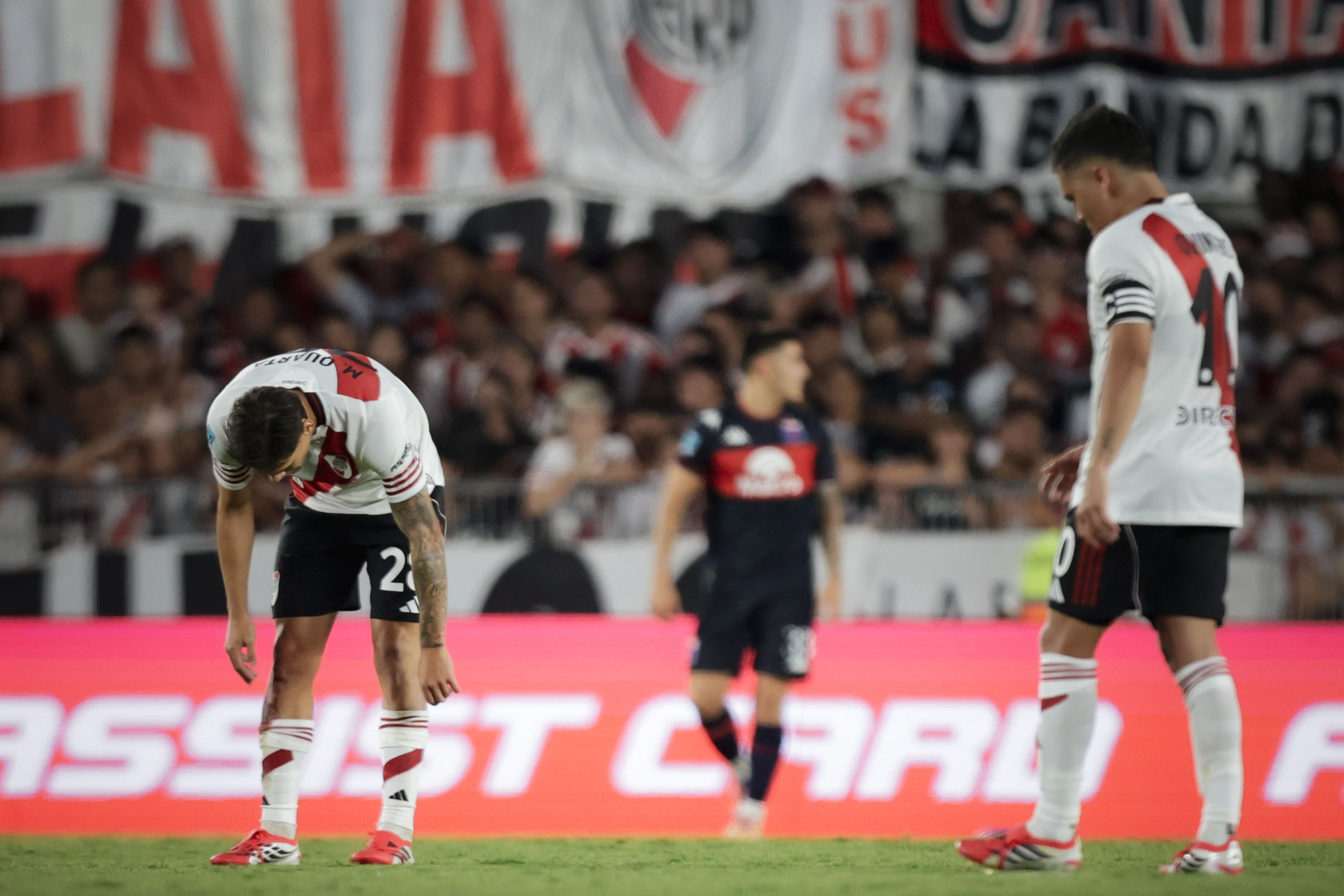 River en la derrota ante Tigre en el Monumental. (Fotobaires).