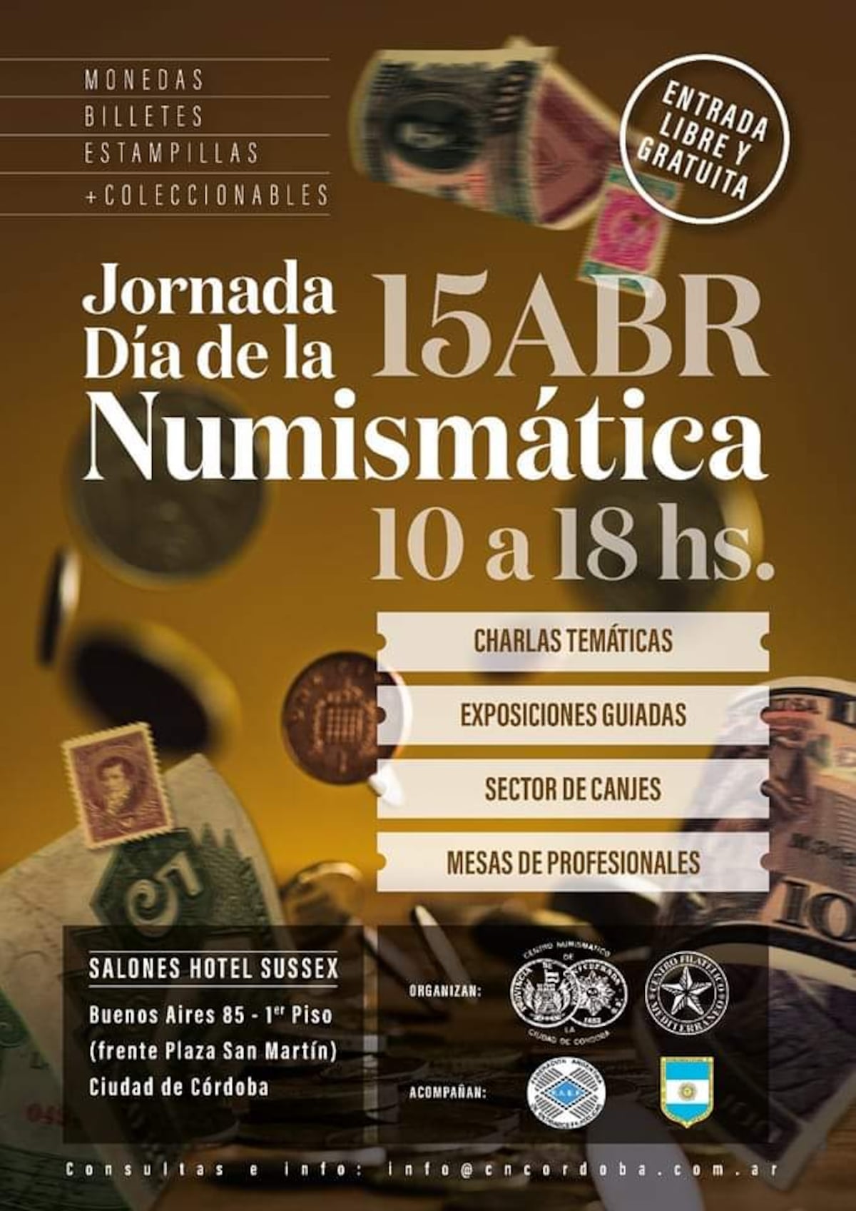 El Día de la Numismática se celebra en la ciudad de Córdoba