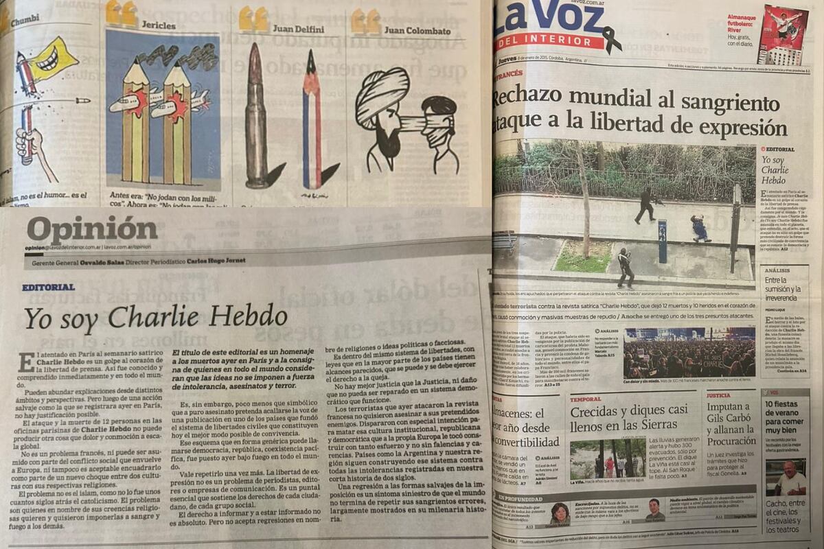 El diario La Voz del Interior del 8 de enero de 2025. (La Voz)