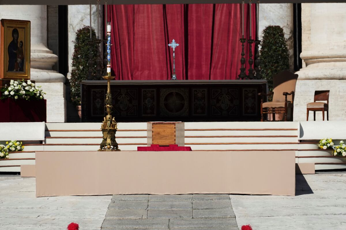 Funeral del papa Francisco en San Pedro (AP)