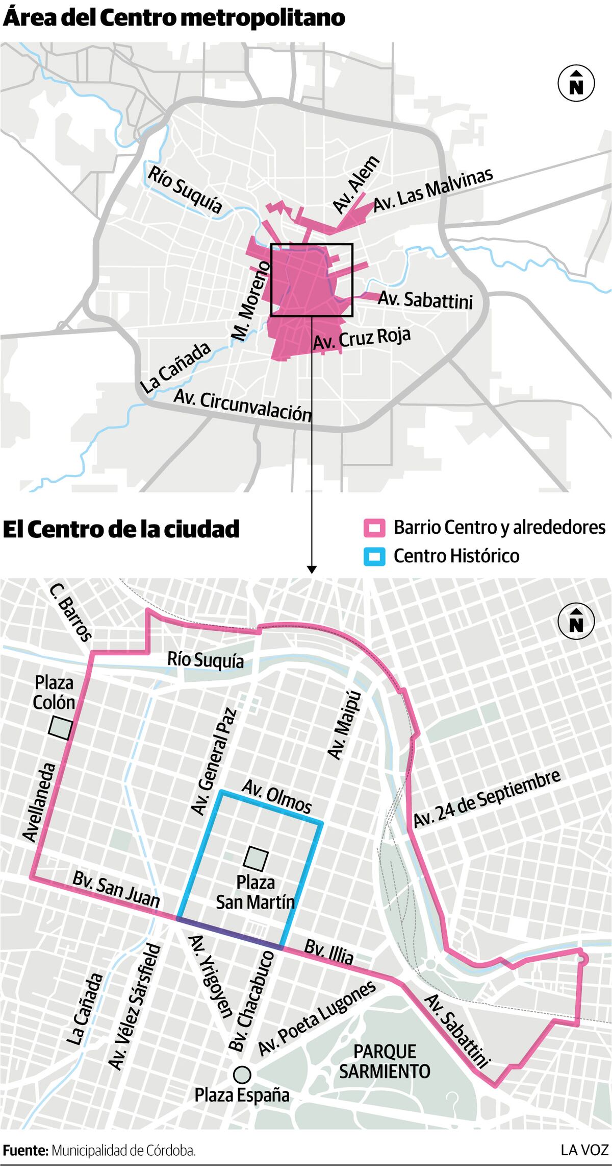 Infografía: Ideas para estas zonas del Centro