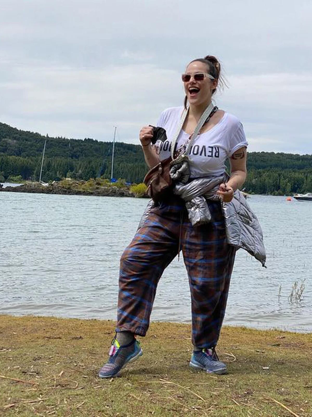 Connie Ansaldi el año pasado, antes de perder 10 kilos.