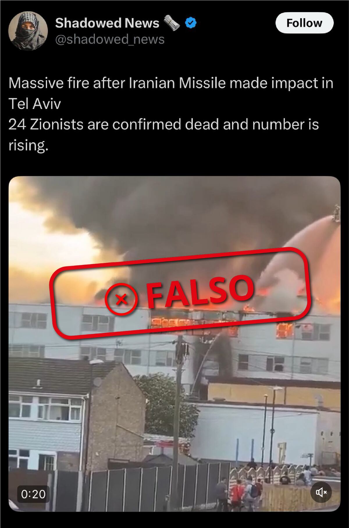 Israel, Iran y un conflicto marcado por la desinformación: el análisis de videos falsos que se viralizaron. (La Voz Chequea)