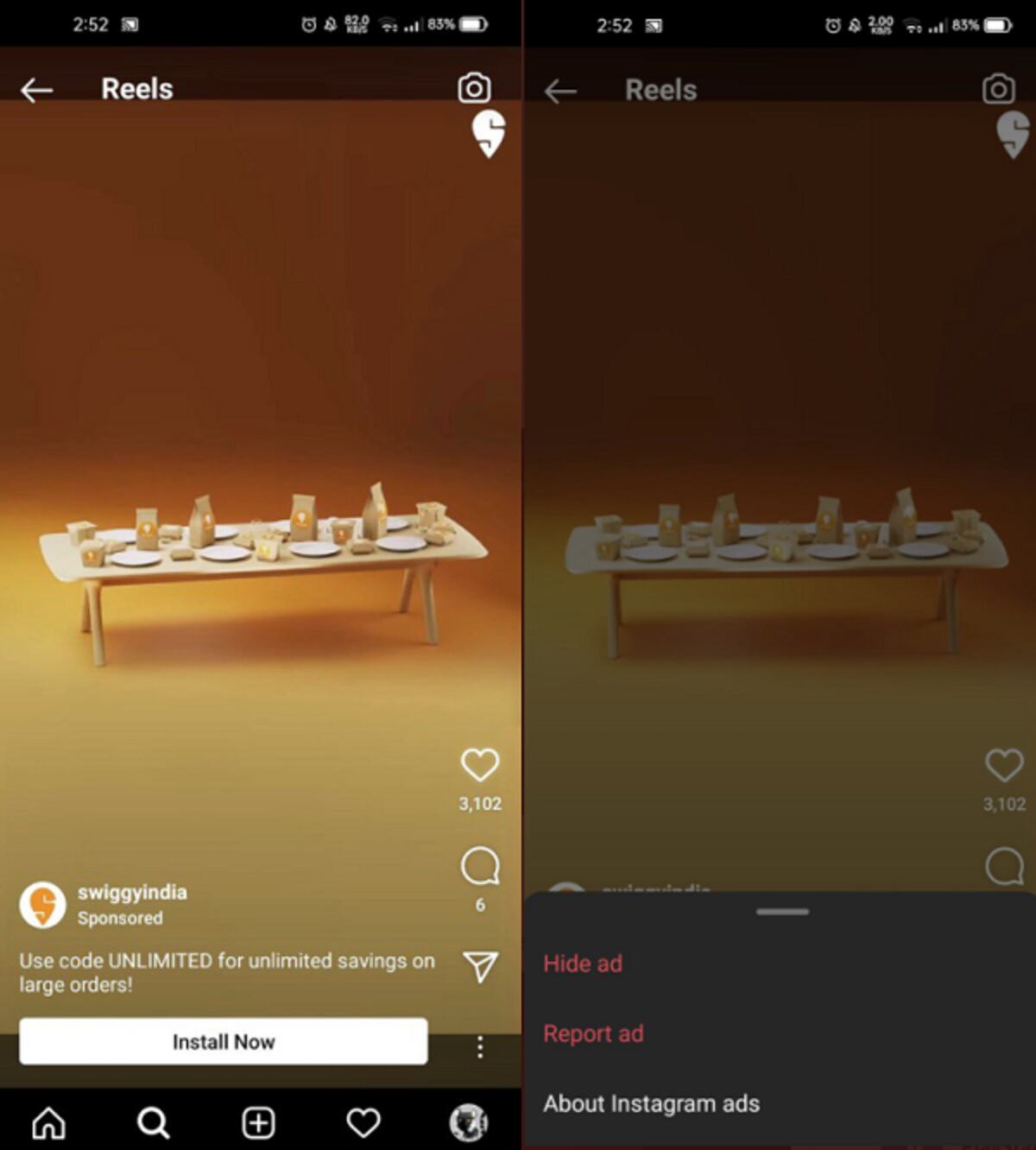 Los nuevos avisos aparecen en los Reels de todas las regiones del mundo donde funciona Instagram (Imagen de Instagram)