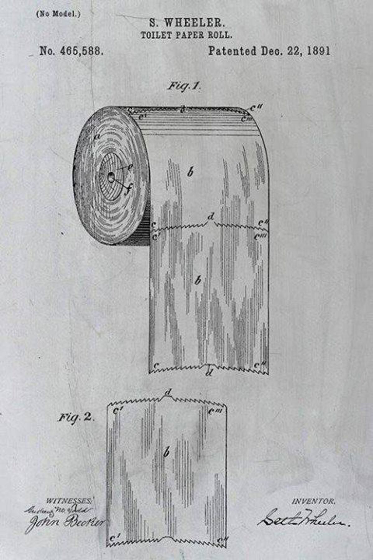 La patente del papel higiénico debería resolver el debate entre lo que está por encima y lo que está por debajo.