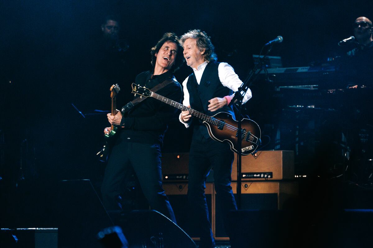 Paul McCartney en River, en el marco de la gira Got Back Tour. (DF Entertainment/ @irishszuarez/ Cata Almada)