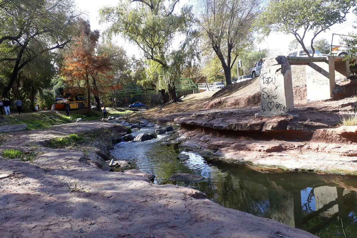 El arroyo Saldán bordea la casona que habitó San Martín. (La Voz)