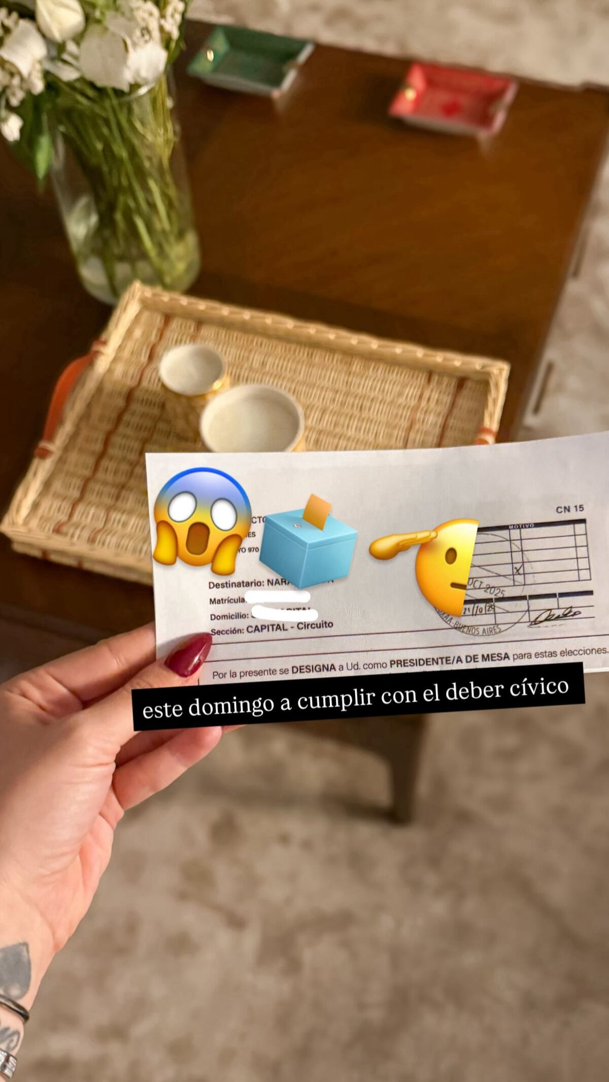 Wanda Nara y el rol que asumirá en las elecciones del 26 de octubre.