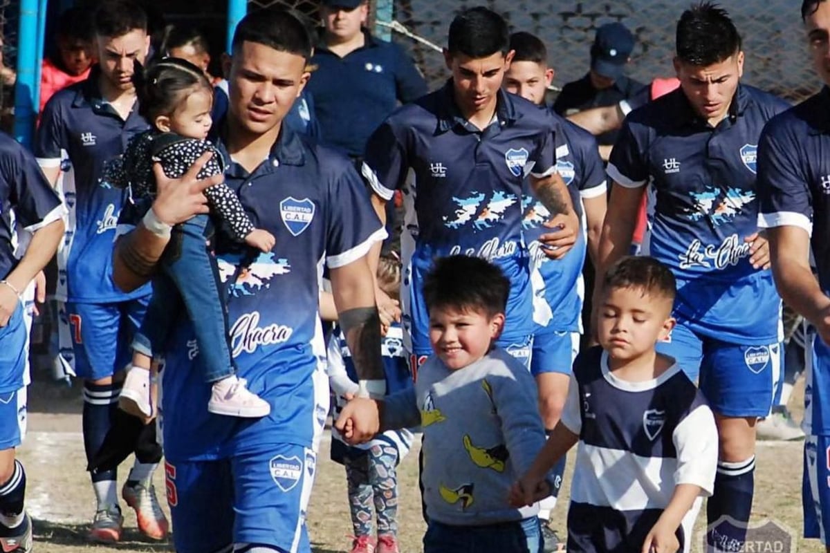 Jeremías Maldonado, jugando en la Primera de Libertad en la LCF. (Gentileza Prensa Libertad).