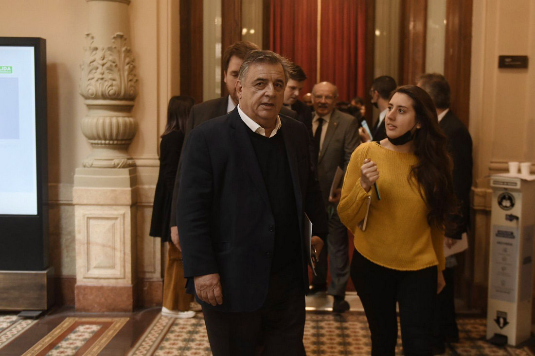 Momentos antes de la sesión de la Cámara de Diputados. (Federico López Claro / La Voz)