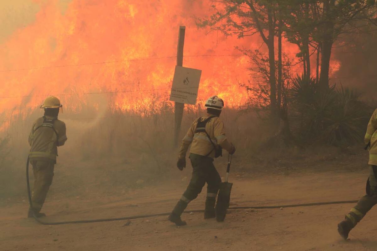 Incendio serrano, en 2023. (La Voz)