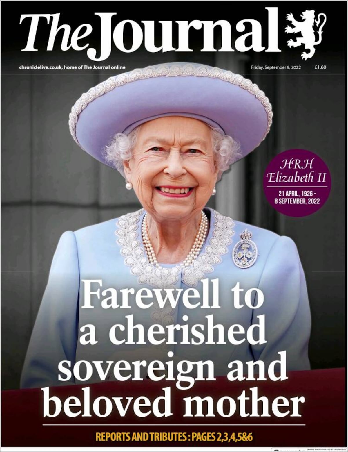 Las tapas de los diarios por la muerte de la reina Isabel II.