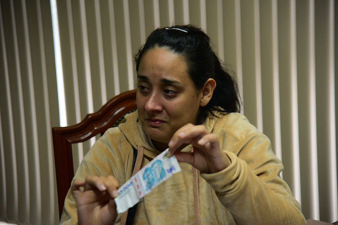 Agustina escotorini esposa de hombre fallecido en un confuso episodio con la policia
Foto: Pedro Castillo