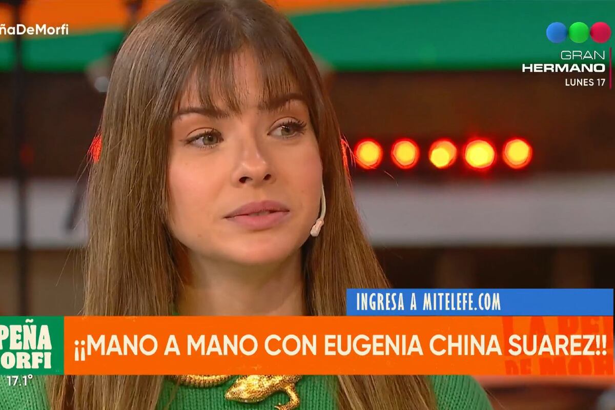 China Suárez con Jey Mammón en "La peña de morfi" (Captura de pantalla)