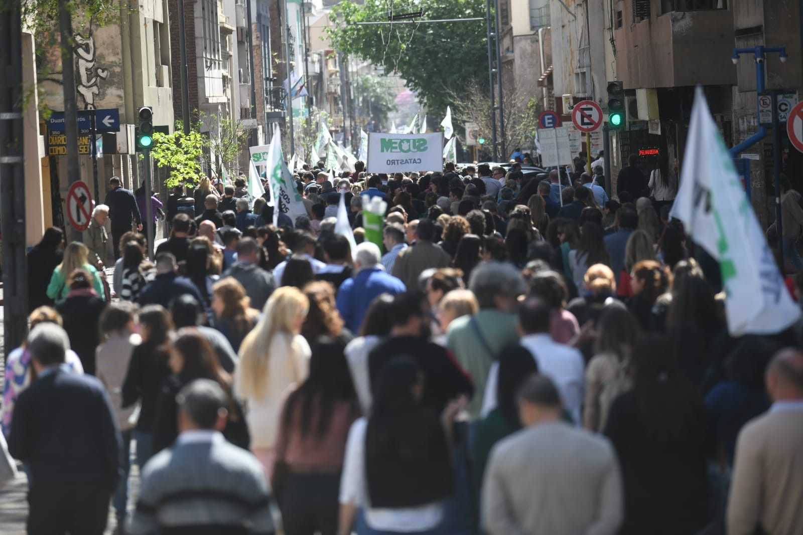 El Suoem volvió a las calles con medidas de fuerza. (Ramiro Pereyra / La Voz)