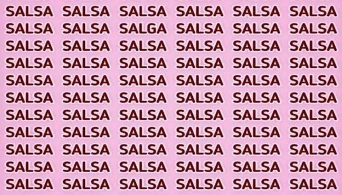 Desafío viral: encontrar la palabra "salga" en 10 segundos. (Web)